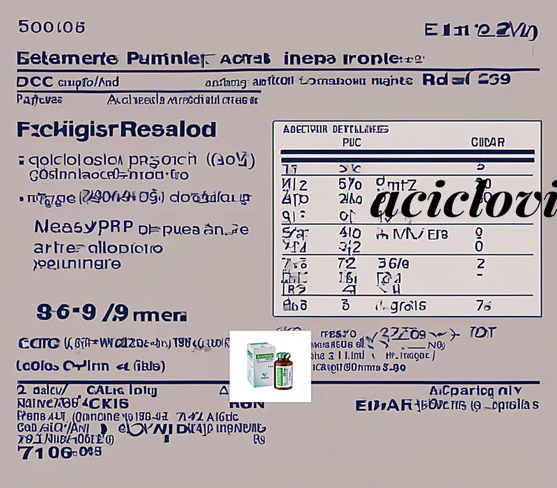 Aciclovir crema necesita receta